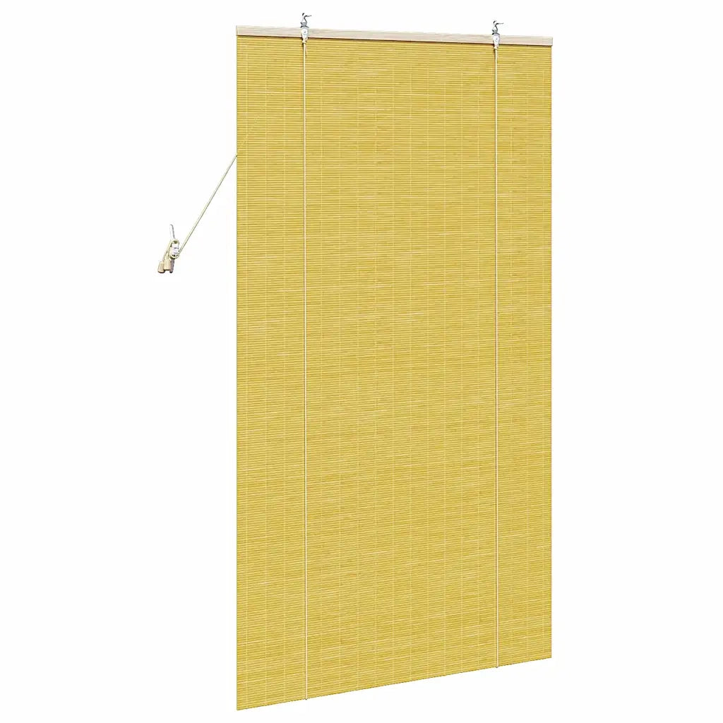 Tenda a rullo con tende-Tenda avvolgibile Giallo 80 x 160 cm Bamb¨´