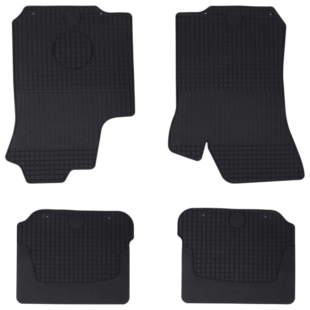 Tappetino per Auto 4 pz Nero Gomma CFW4300782