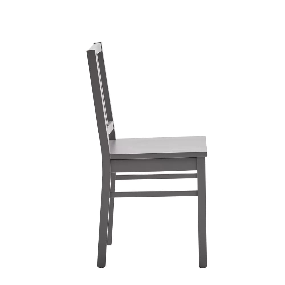 Set 2 sedie legno shabby grigio seduta legno l.43 h.87 p.48 - Mobili 2G