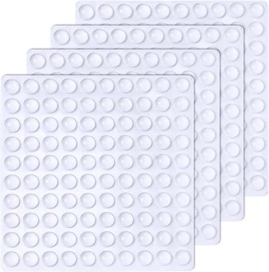 400 pezzi di supporti in silicone - 6×2mm adesivi di gomma - supporti di gomma per riduzione del rumore - supporti di gomma per piedi di mobili - cassetti - porte - ante - piccoli dispositivi