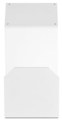 Portatubo Quadrato per Fontane da Giardino in Ferro Antiruggine Belfer 42/PGQ Bianco