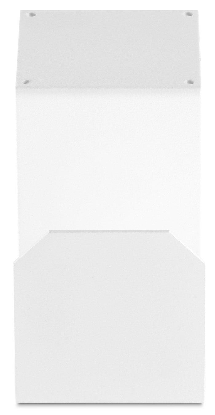 Portatubo Quadrato per Fontane da Giardino in Ferro Antiruggine Belfer 42/PGQ Bianco