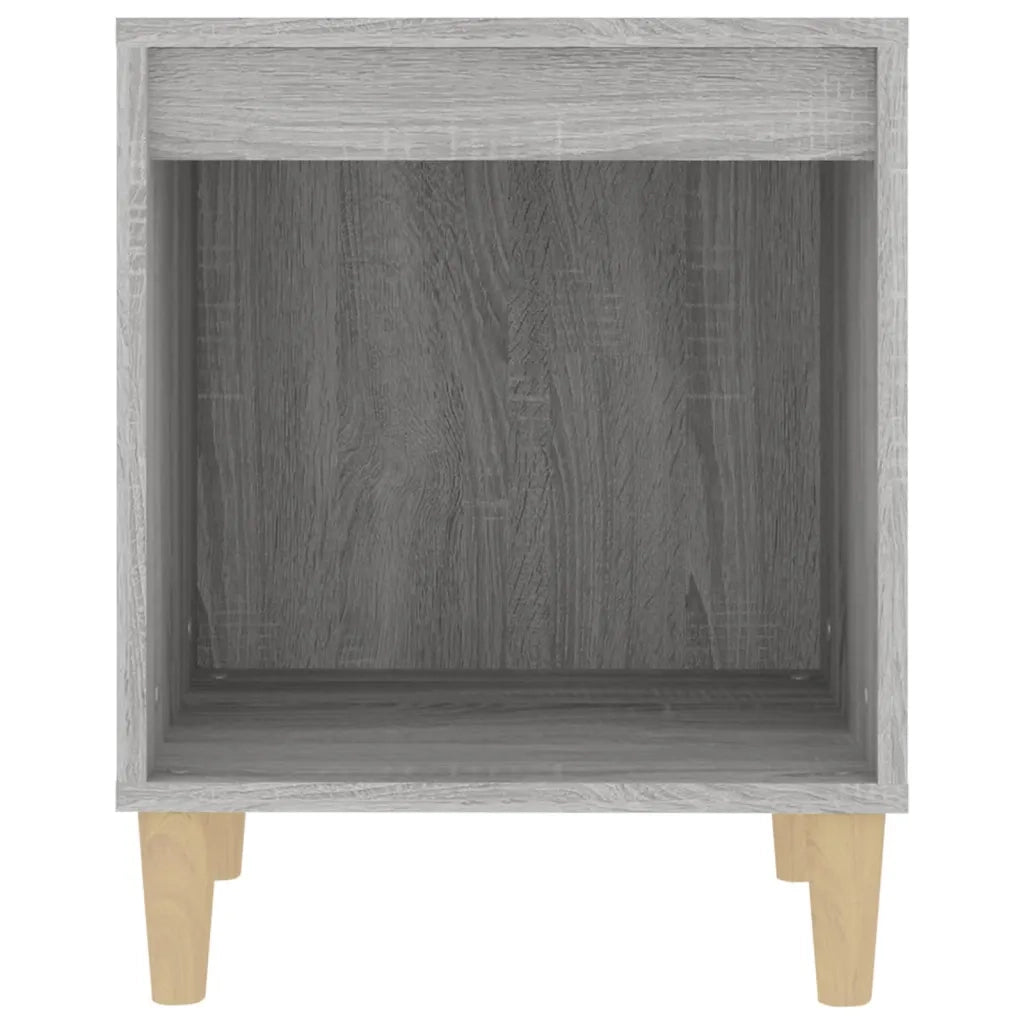 Set di 2 Comodini | Armadio da Notte | Mobiletto da notte Grigio Sonoma 40x35x50 cm