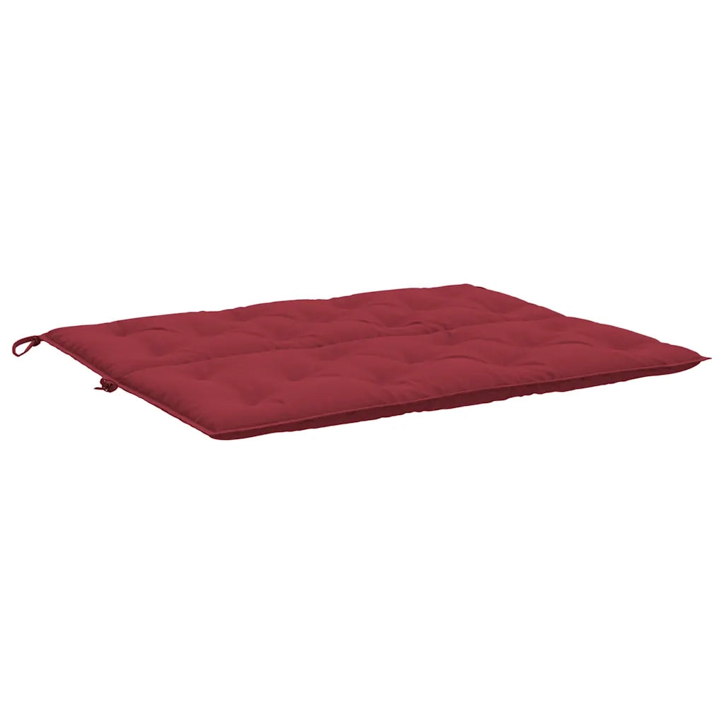 Cuscini per Panca 2 pz Rosso Vino 120x50x7 cm in Tessuto Oxford