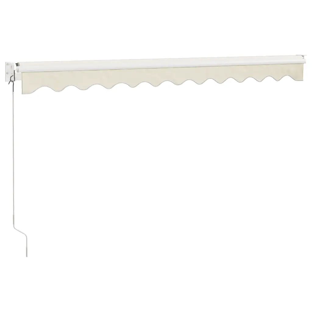 Tenda da Sole | Tenda parasole Retrattile Crema 3x2,5 m in Tessuto e Alluminio
