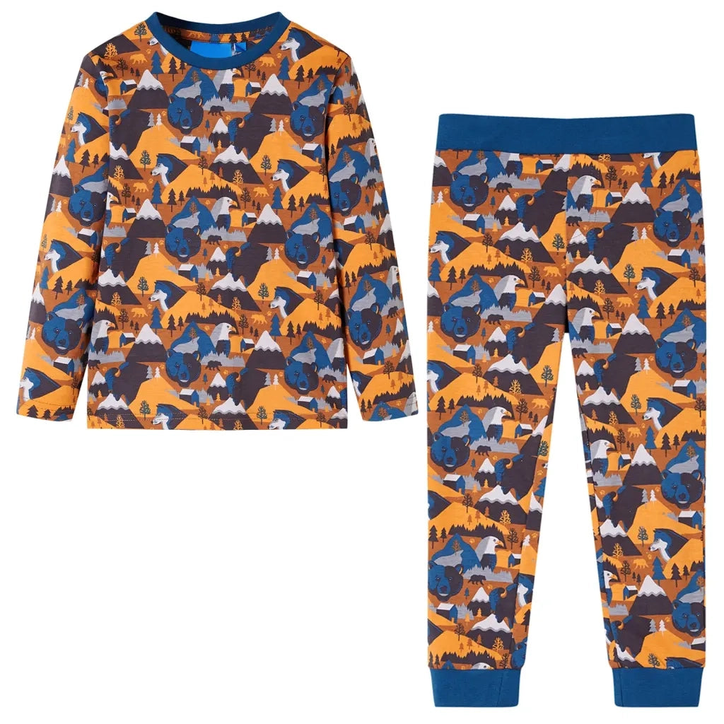 Pigiama per Bambini Maniche Lunghe Cognac 116