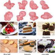 Fondant per biscotti per bambini, 8 pezzi, dinosauro, dinosauro, forme per biscotti 3D, biscotti per bambini dinosauro, forme per biscotti per Natale, 3D