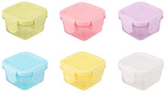 Set di contenitori a prova d'aria 6 pezzi - Contenitori mini per alimenti - Contenitore alimenti materiale PP - Formato compatto - Disegno sigillato