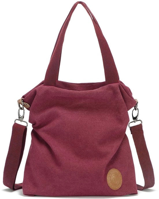 Borsa a Spalla in Canapa per Donna, Borsa a Spalla Donna con Crossover per Borse da Spiaggia