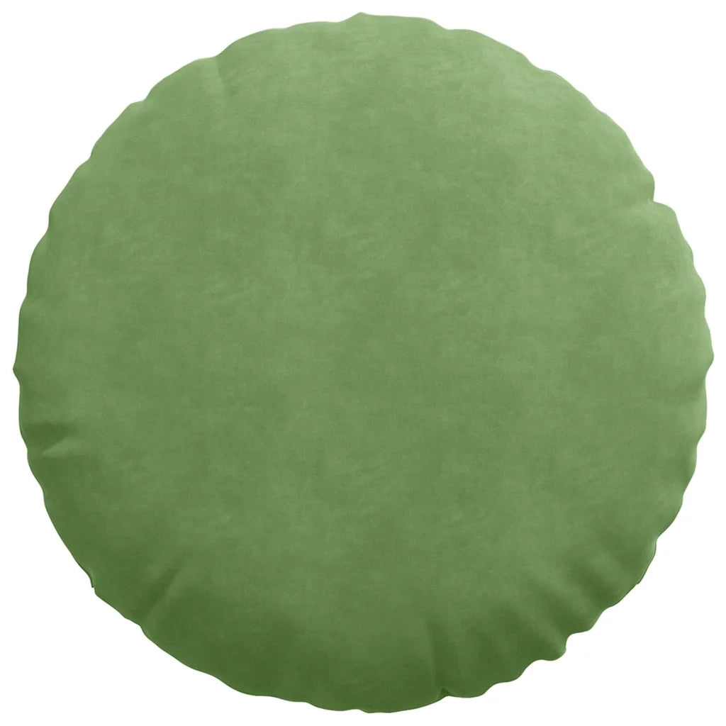 Cuscini per Seduta 2 pcs Verde chiaro Ø60 x 21 cm Velluto 42014214