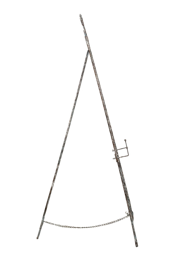 Biscottini Portaquadro in ferro battuto finitura ruggine anticata L53xPR96xH150 cm