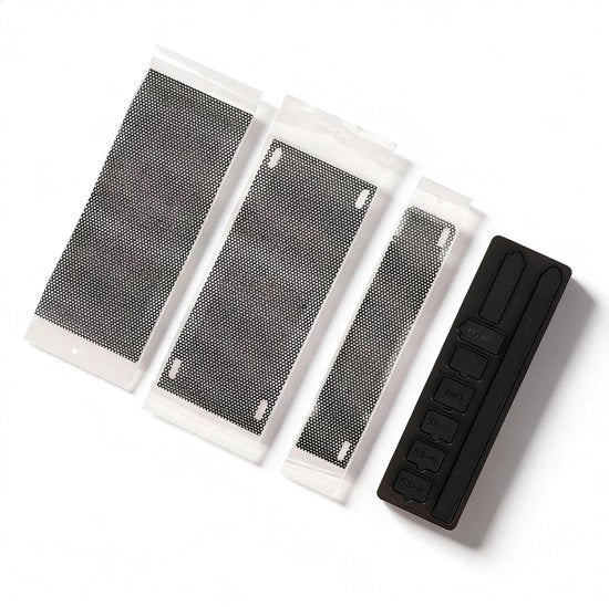 Set di protezione filtro per tessuti - 8 placchette in silicone - 4 filtri PVC per tessuti - protezione contro la polvere - dissipazione del calore - facile da installare