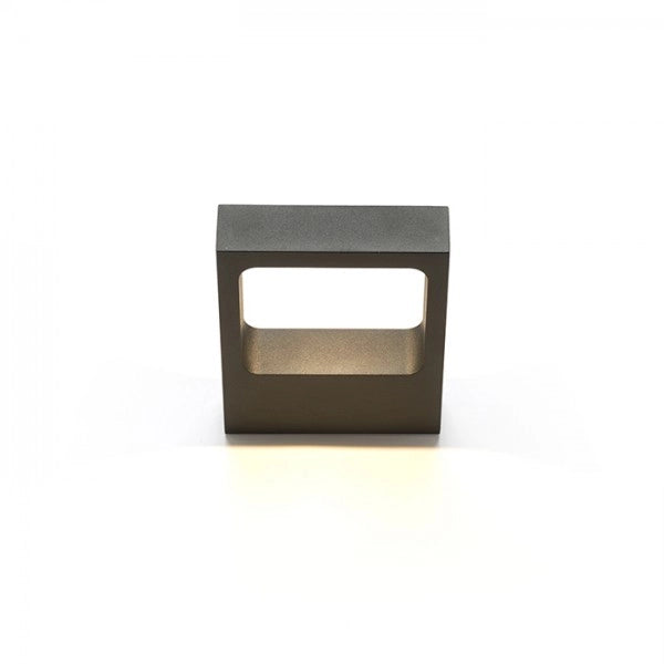 Faretto LEA da parete nero 230V LED 6W 3000K