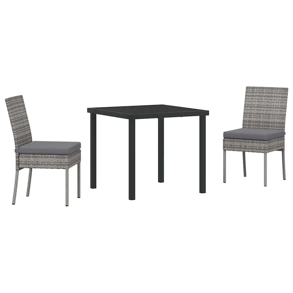 Set da Pranzo per Giardino 3 pcs Grigio 3379212