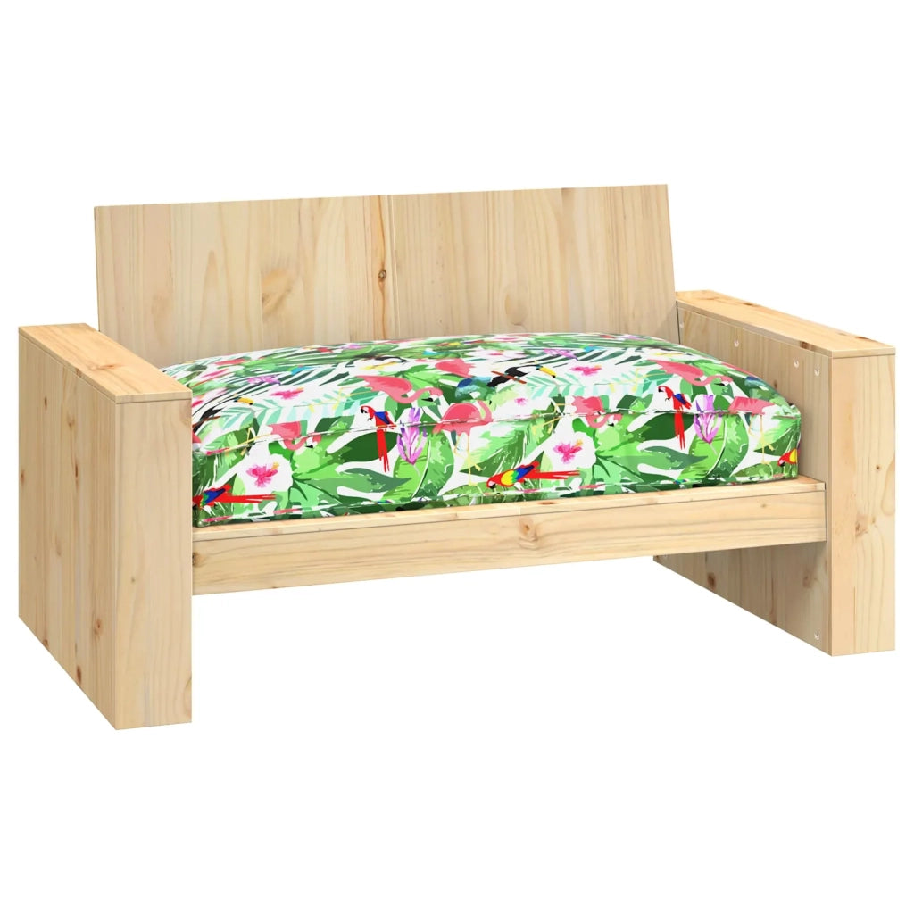 Cuscino Floreale Multicolore 120 x 80 x 12 cm Tessuto Oxford 42001577