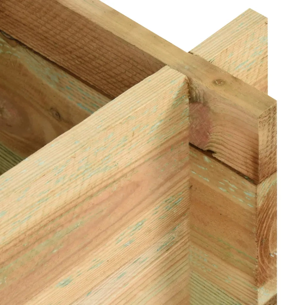 Fioriera Giardino Letto Vegetale in Legno Impregnato 120 cm 43349