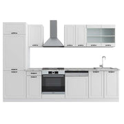 Vicco Cucina componibile Casa di campagna bianca/bianco 300 cm , PL Marmo