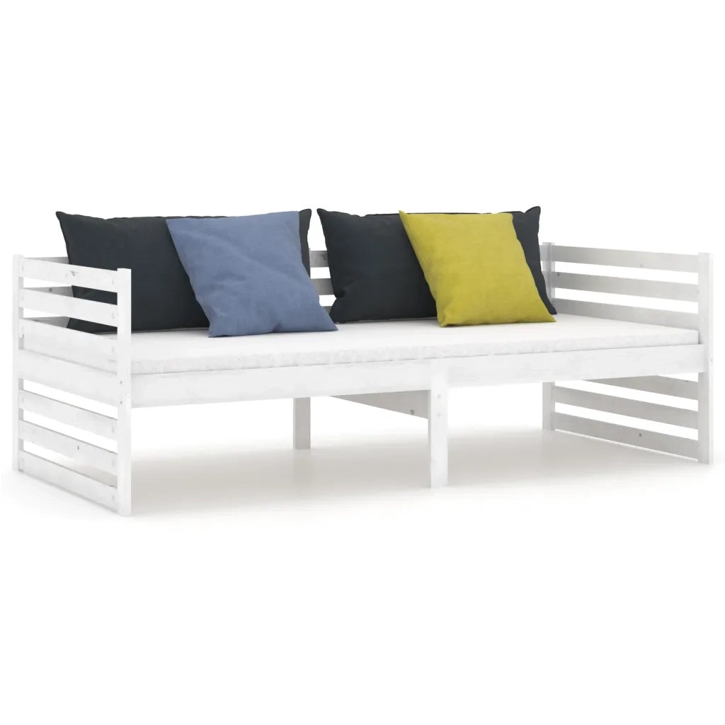 Dormeuse Bianca in Legno Massello di Pino 90x200 cm 806946