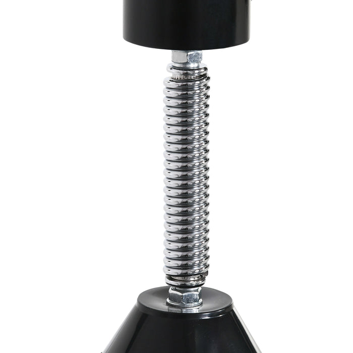 Speed Bag a Parete per Boxe e MMA ad Altezza Regolabile con Asta 79x72x20 cm in Acciaio e PU Nero