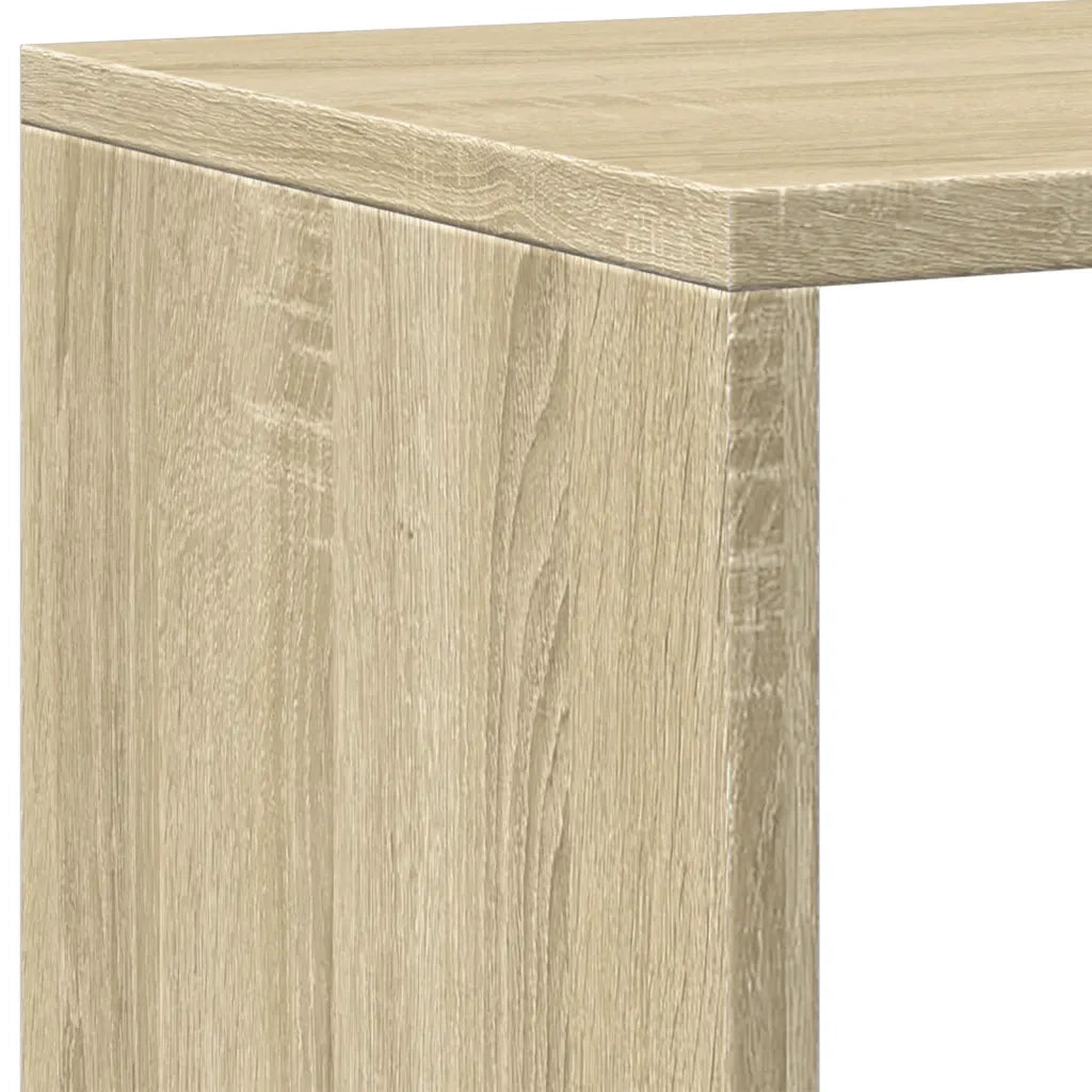 Libreria-Scaffale per Libri-Mobile di Stoccaggio Rovere Sonoma 137,5x29x137,5 cm in Legno Multistrato
