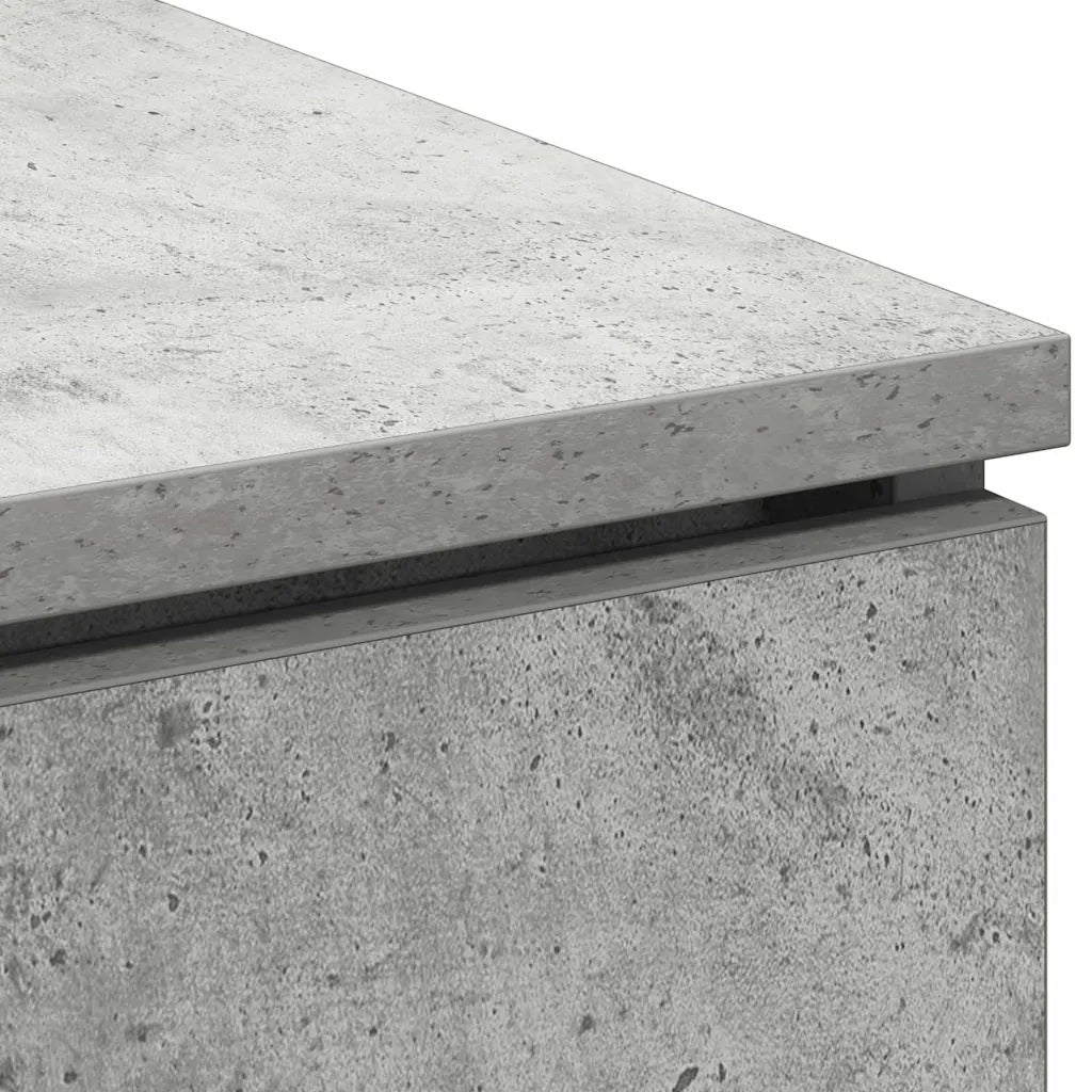 Mobile TV Grigio cemento 100 x 38 x 49 cm Legno multistrato 869669