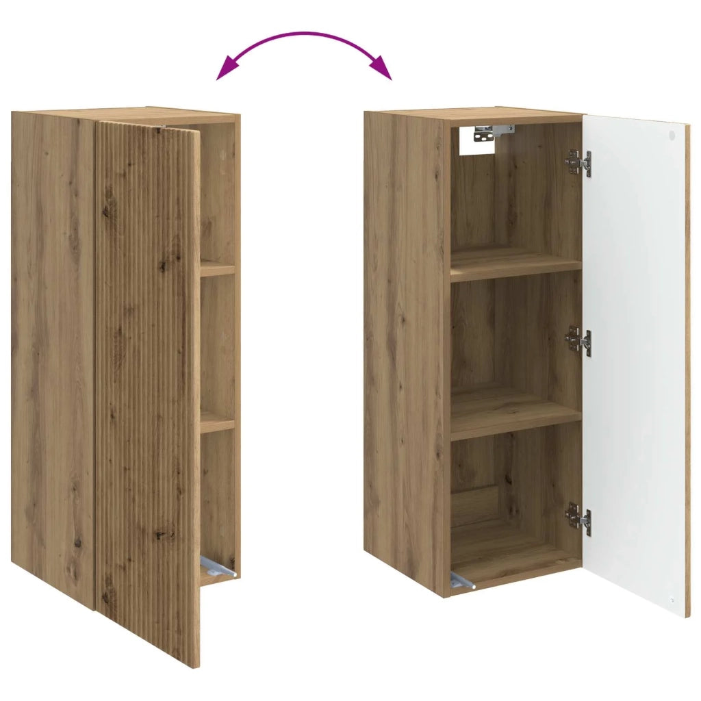Mobiletto a muro Rovere Artigianale 33 x 34,5 x 90 cm 898424