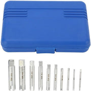 Kit di estrazione viti 10 pezzi - Acciaio arato - Strumento per rimozione viti - Cassetto di conservazione - Resistente all'usura e all'ossidazione - Per viti e bulloni - Estrattore viti