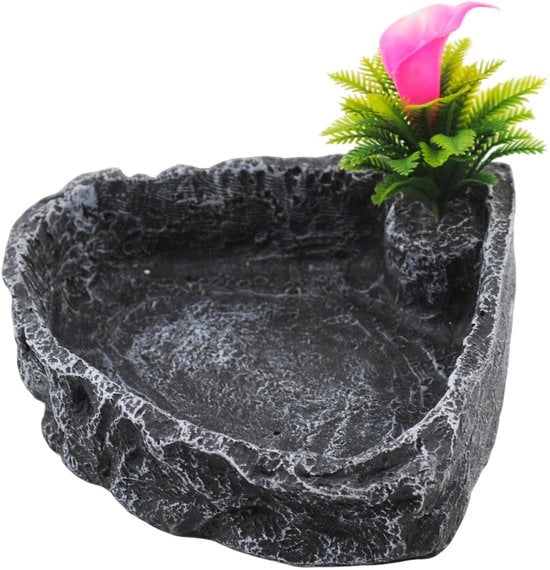 Tazza per rettili, ciotola per cibo, terrario angolare, ciotola per alimentare eremiti di granchio, acqua, ciotola per alimentare rettili, ciotola per cibo e acqua, tartaruga, lucertola, gecco, camaleonte, agamidetta barbata