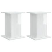 Supporto per piante | Sostegno per piante 2 pz Bianco Lucido 30,5 x 30 x 43 cm