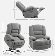 Poltrona relax elettrica con alzapersona, massaggio e calore