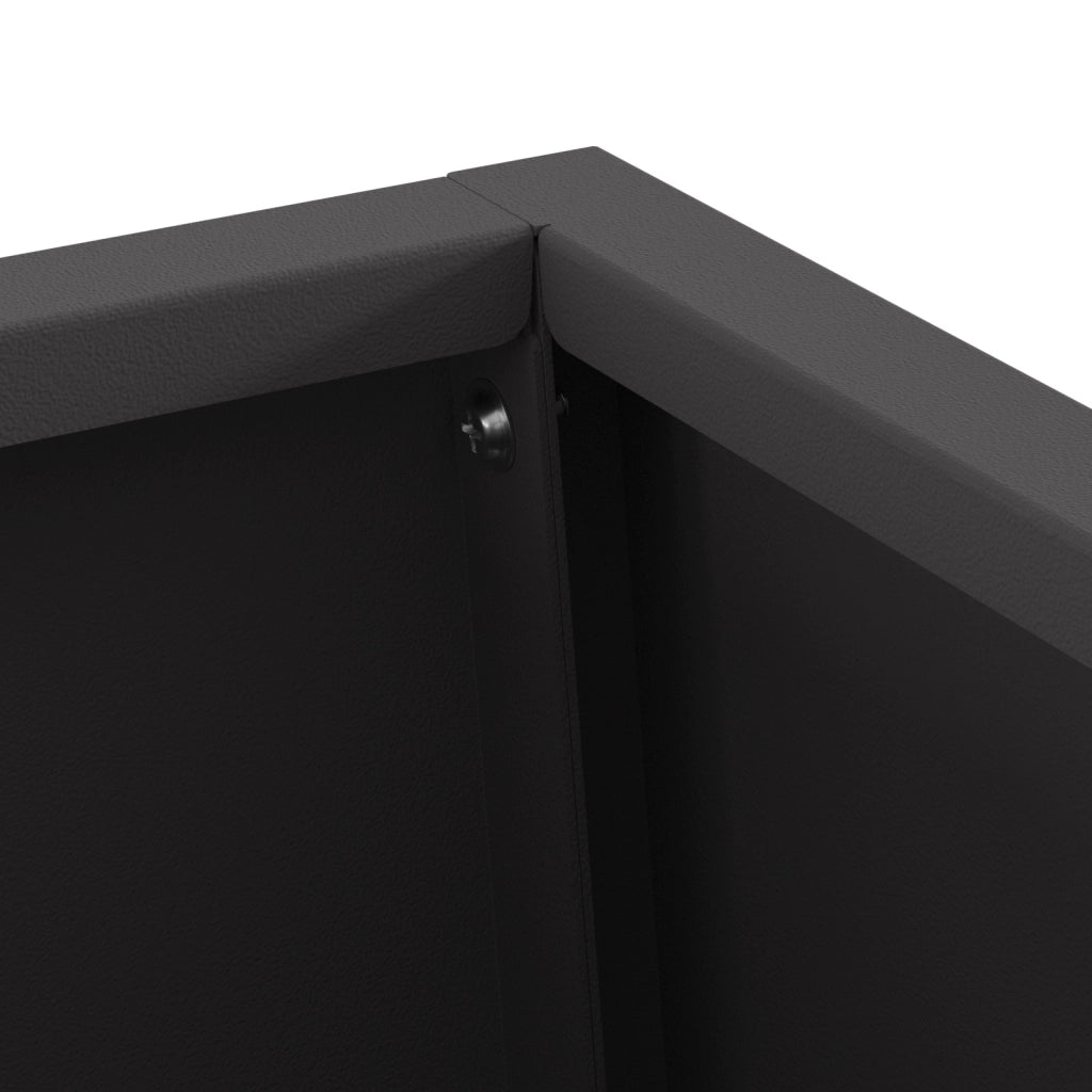 Focolare Nero 50x35x100 cm Acciaio