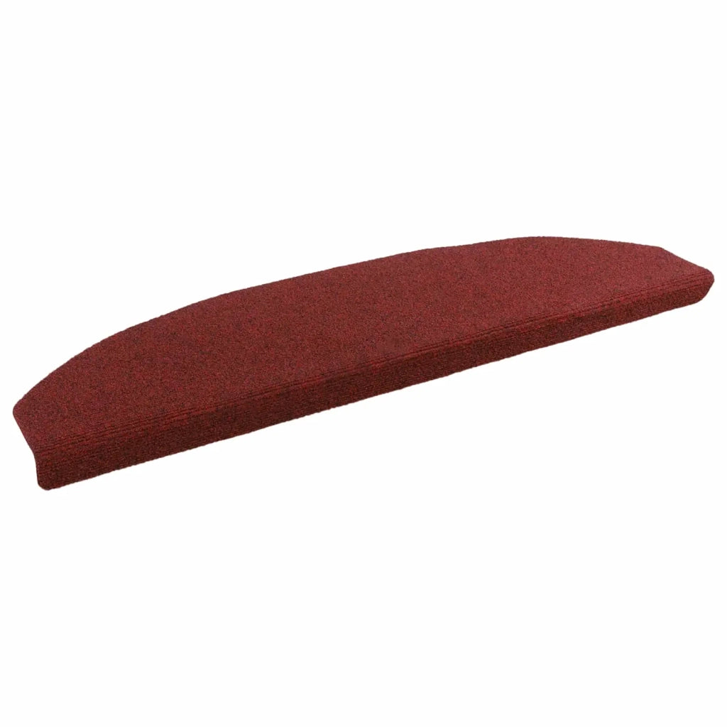 Tappetini per scale autoadesivi 15 pz | Gradini per Scale Rosso Bordeaux