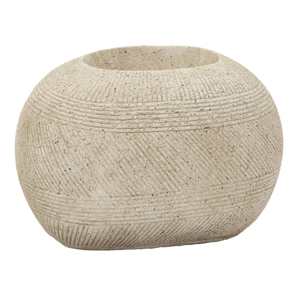 Vaso Decorativo VKH1045, Grigio, Poliresina, 54,5x42,5x30 cm
