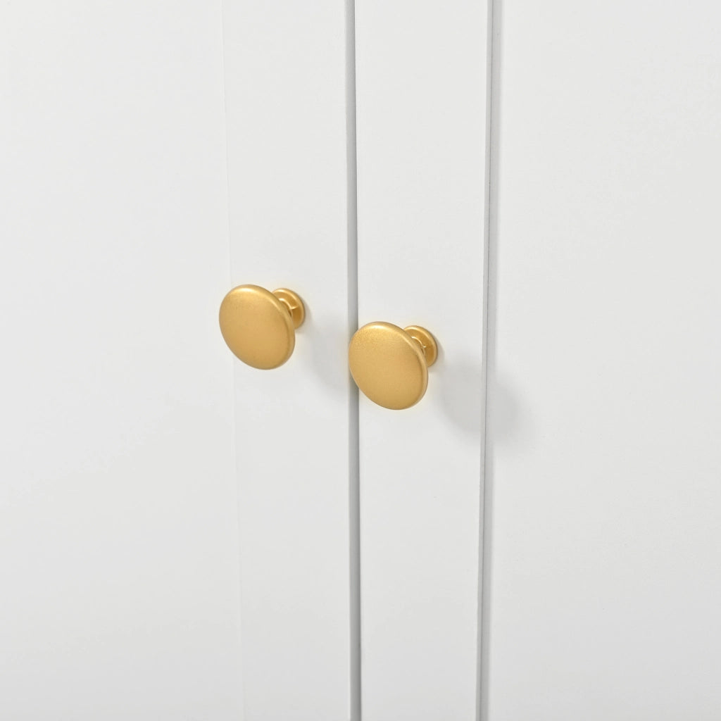mobile da ingresso con specchio, ganci, panca e LED, in MDF bianco, 100 × 35 × 180 cm