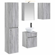 Set di Armadi da Bagno 5 pcs Sonoma grigio 43 x 16 x 62,5 cm 3407348