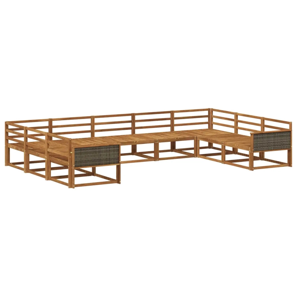 Set di divani da esterno 9 pcs Naturale 3382877