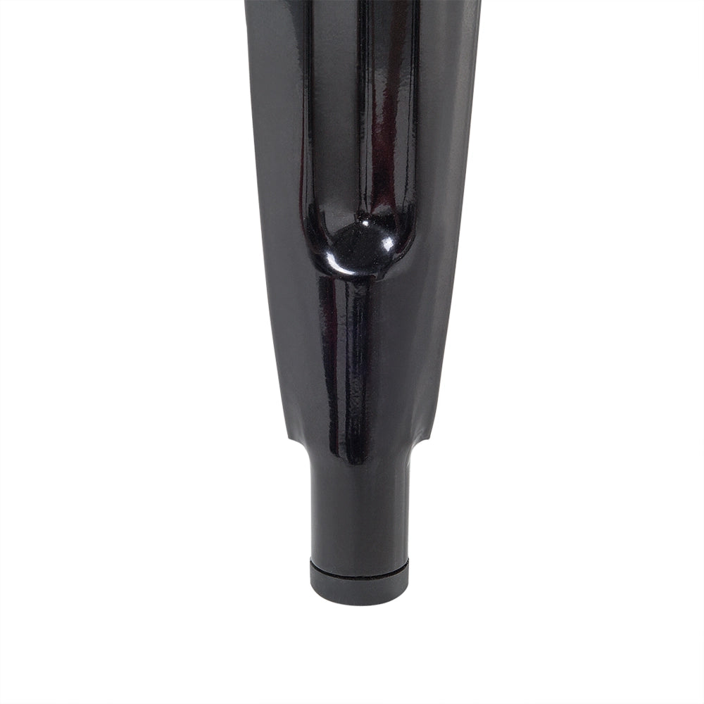 Set di 2 sgabelli da bar in Acciaio Nero 76 cm impilabili altezza bancone industriale