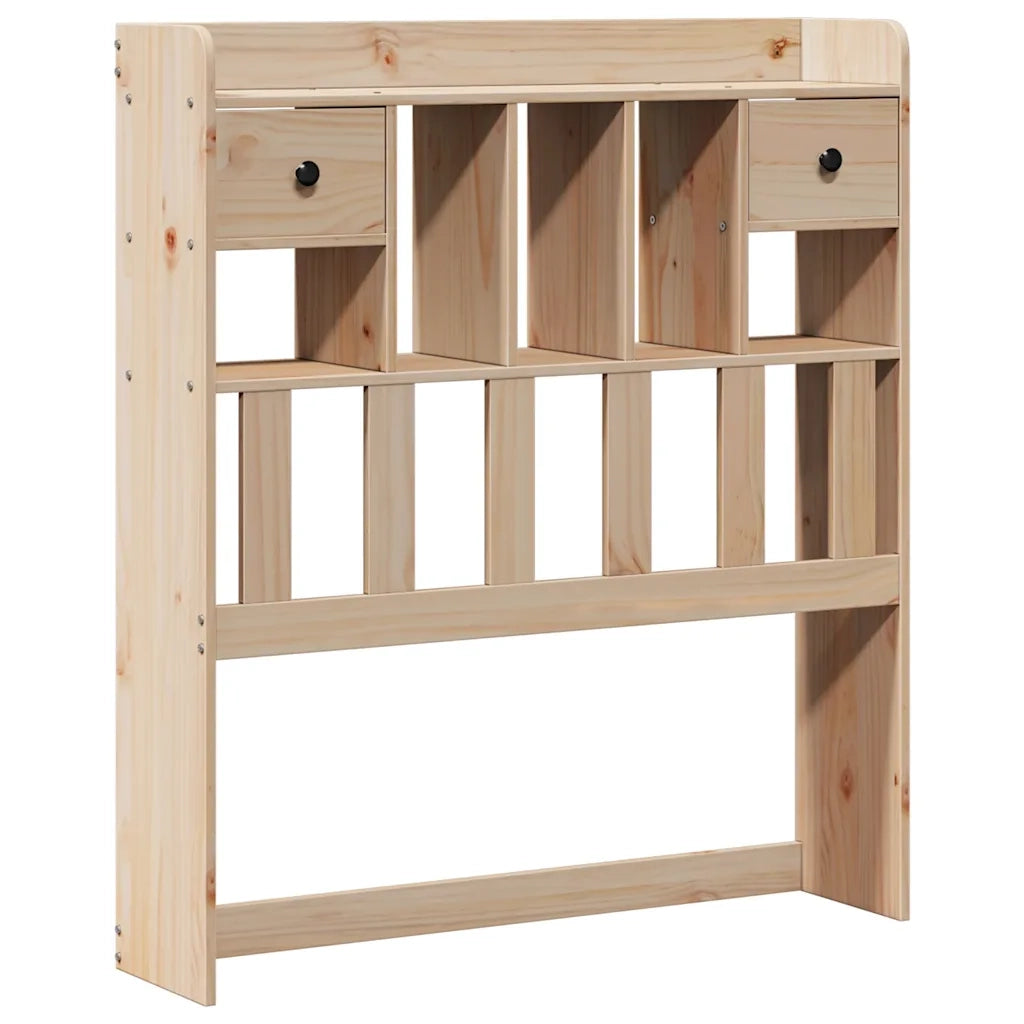 Letto Libreria senza Materasso 90x200 cm Legno Massello Pino 3322049