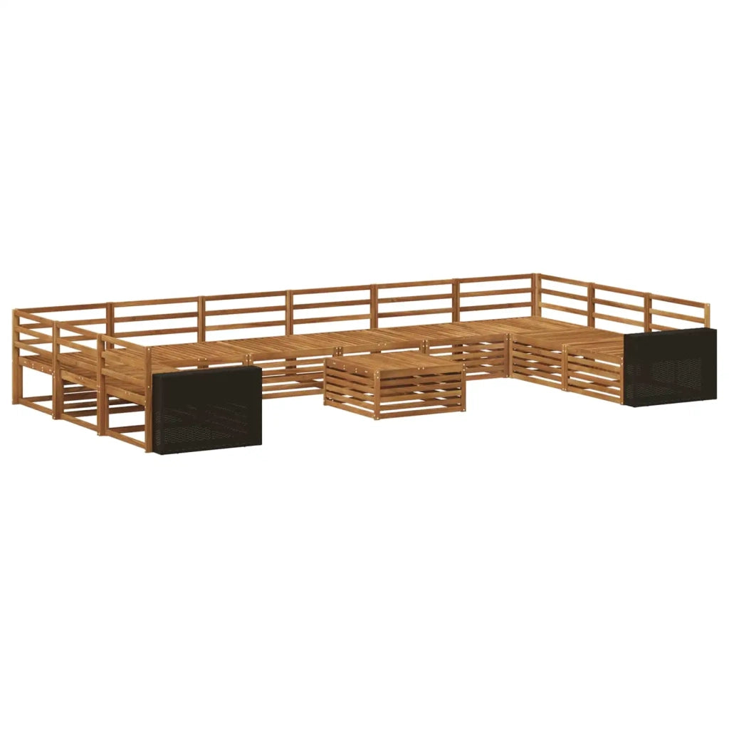 Set divani 11 pcs Legno di Acacia Massello