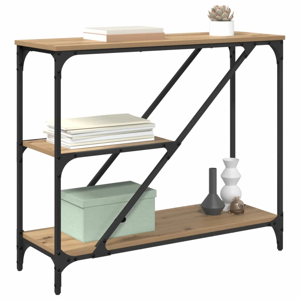 Tavolo consolle Rovere artigianale 88,5 x 30 x 75 cm