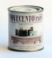 Pittura Gessosa Opaca Shabby Chic per Mobili Pareti Vetro Gesso Novecento Paint Formato: 500 ml, Colore: Lino