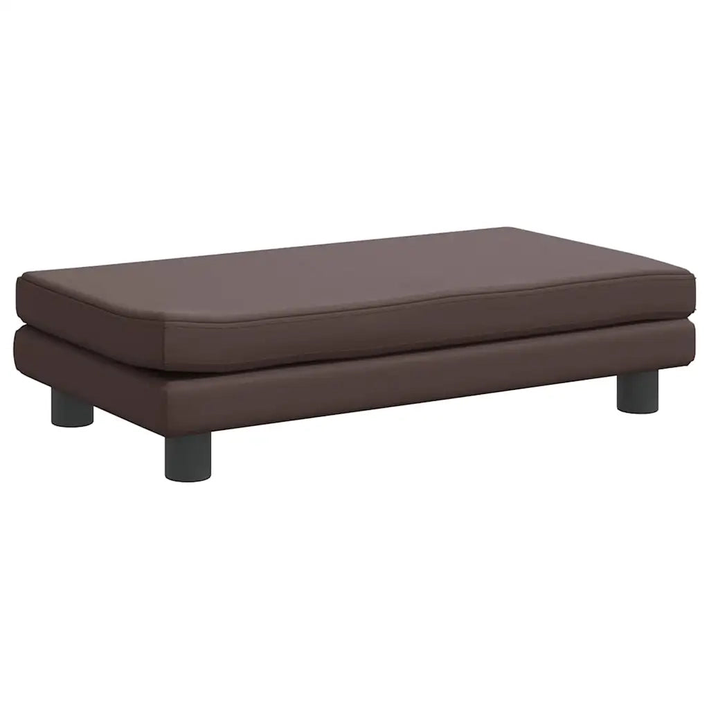 Lettino per Cani con Estensione Marrone 100x50x30 cm Similpelle CFW7731394