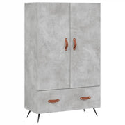 Credenza | Madia | Buffet da pranzo | Armadio da pranzo Grigio Cemento 69,5x31x115 cm in Legno Multistrato