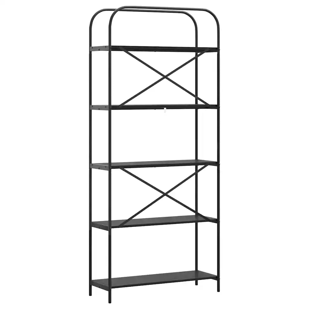 Libreria Rovere Nero 80 x 30 x 183 cm Legno multistrato 879833