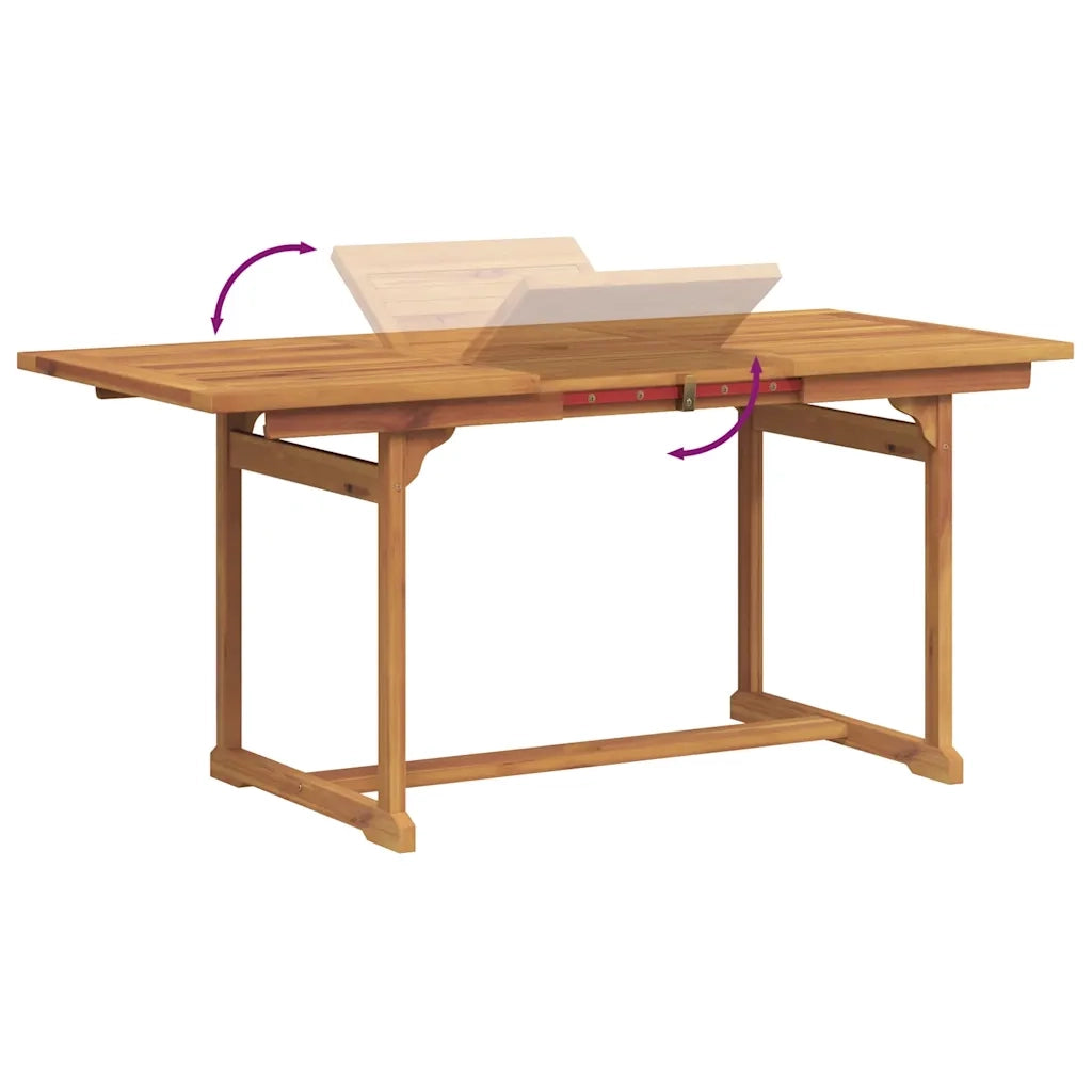 Set Pranzo da Giardino 7pz Legno Massello di Acacia e Textilene 3279325