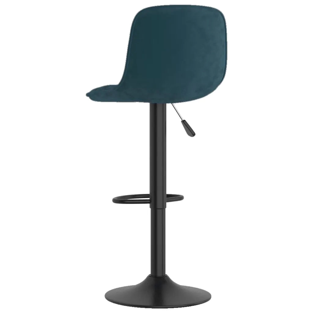 Sgabelli da Bar 2 pz Blu in Velluto 333995