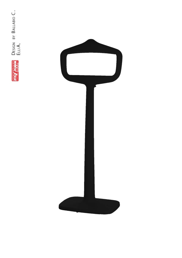 Appendiabiti Porta Abiti da Esterno 48x117 cm in Resina Arkema Bobo Antracite