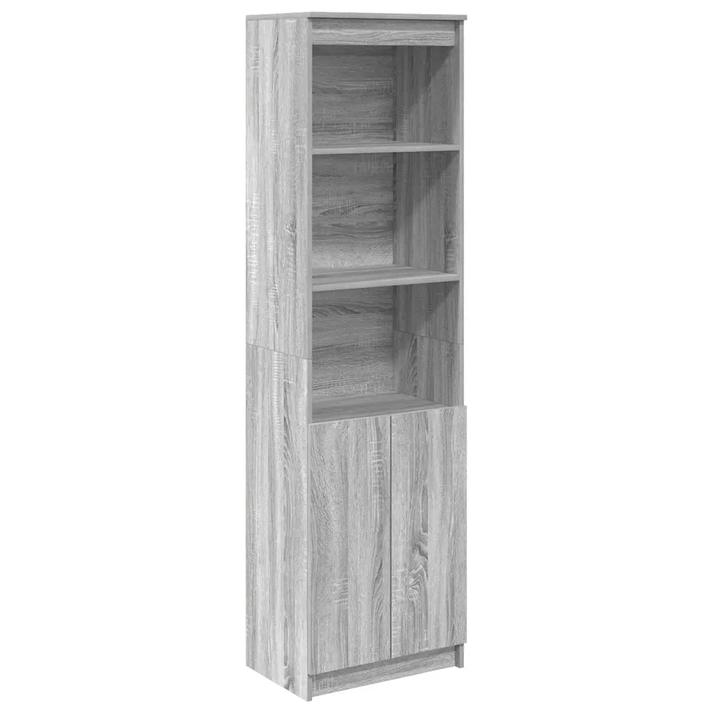 Credenza Grigio Sonoma 50x35x180 cm in Legno Multistrato 3328467