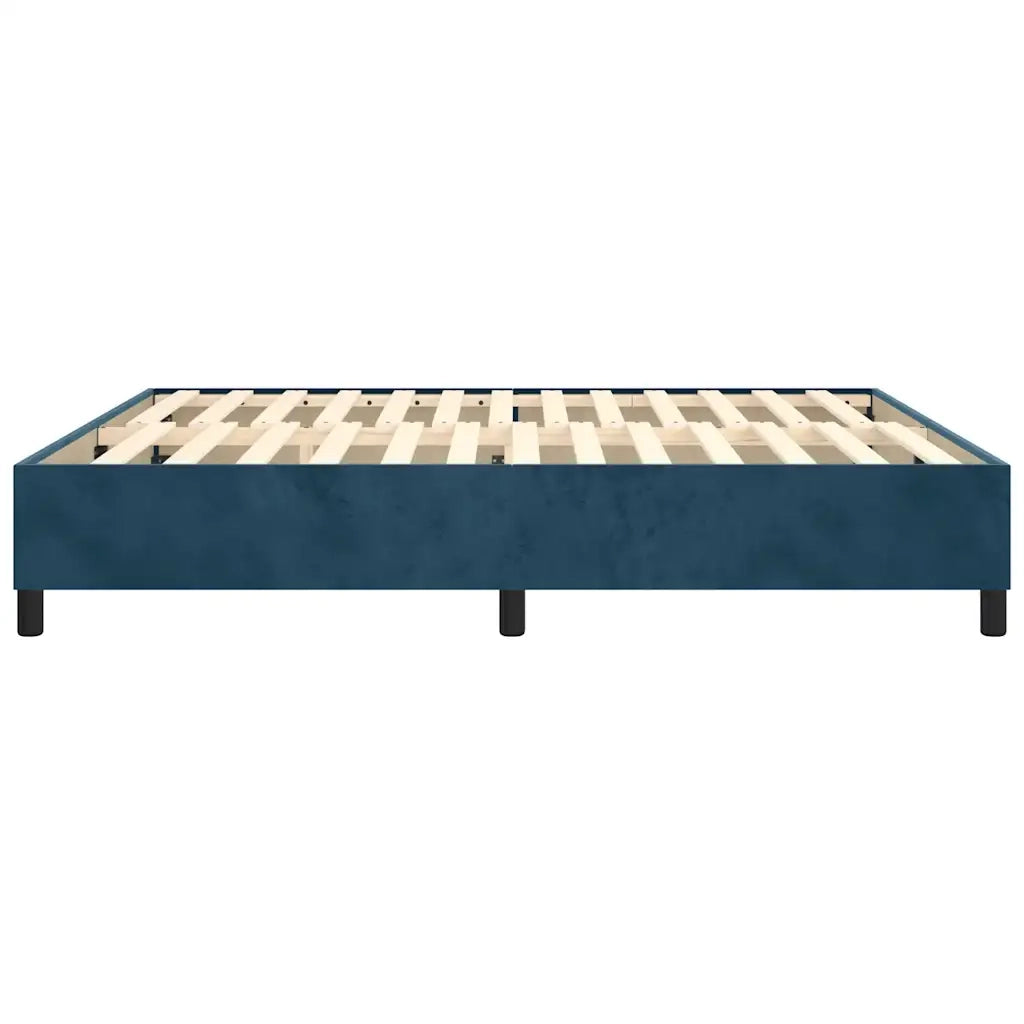 Giroletto a Molle Blu Scuro 180x200 cm in Velluto cod mxl 63305