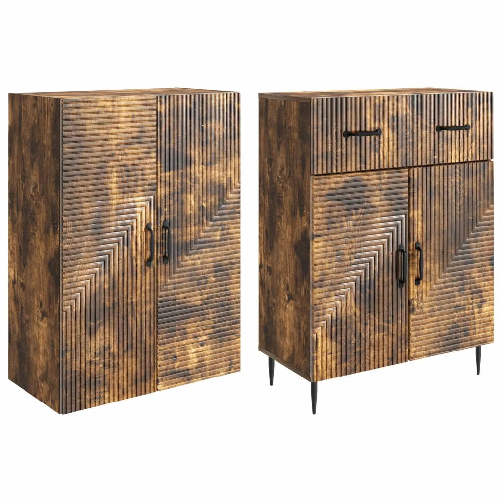 Set di armadi 2 pcs Rovere Fumo 66 x 34,5 x 89,5 cm 3416669